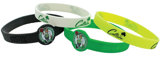 Aminco NBA Boston Celtics Silicone Bracelets 4-Pack