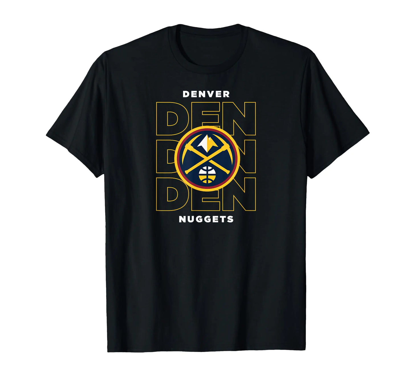 NBA Denver Nuggets Stacked City Logo T-Shirt