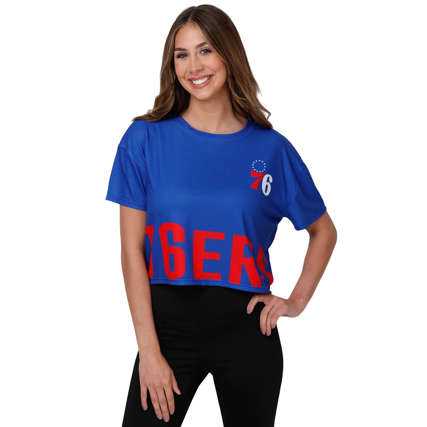 FOCO Womens Standard NBA Logo Crop Top Team Color