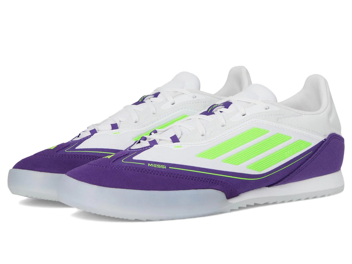 adidas Unisex F50 Messi Freestyle Sneaker White/Lucid Lemon/Unity Purple 13.5 US Men